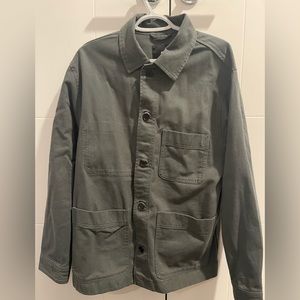 H&M Twill Overshirt in Green